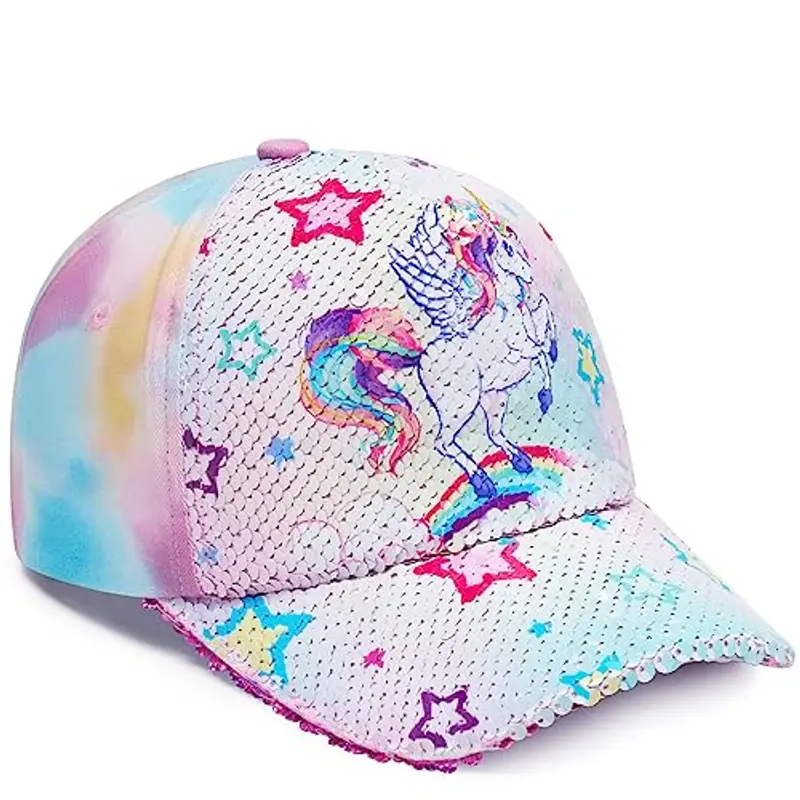 WAWSAM Berretto da Baseball per Ragazze Berretto da Camionista per Bambini in Cotone Berretto con Snapback