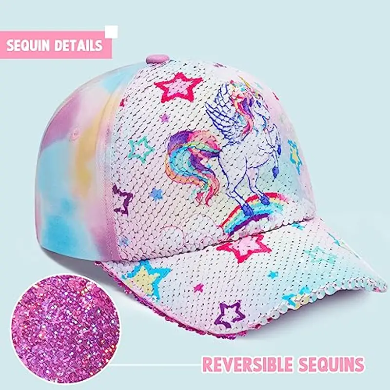 WAWSAM Berretto da Baseball per Ragazze Berretto da Camionista per Bambini in Cotone Berretto con Snapback miniatura 3