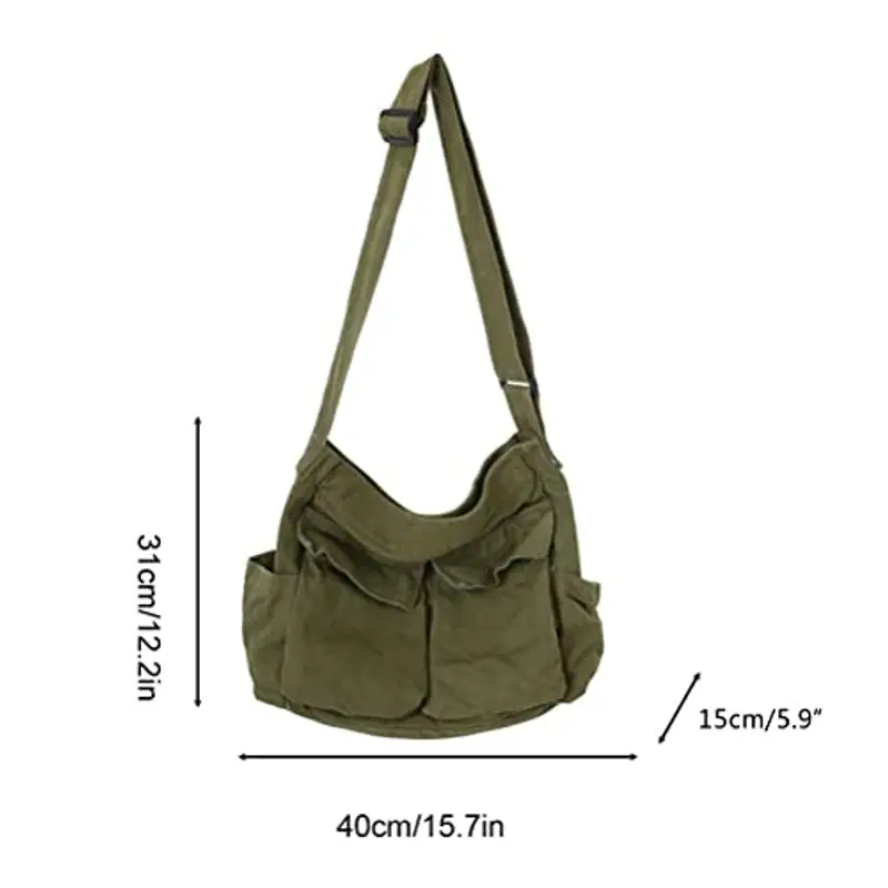 WBTY Borsa a tracolla Uomo Verde 1204134 miniatura 2