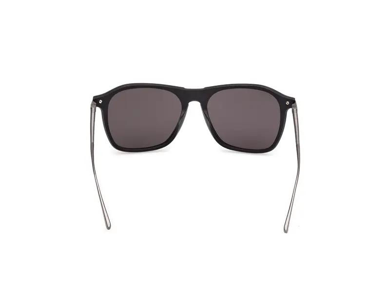 Web Unisex WE0386 02A Occhiali da sole Acetato Nero Fumo Squadrata Normale miniatura 3