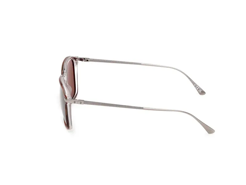 Web Unisex WE0386 56E Occhiali da sole Acetato Havana Marrone Squadrata Normale miniatura 2