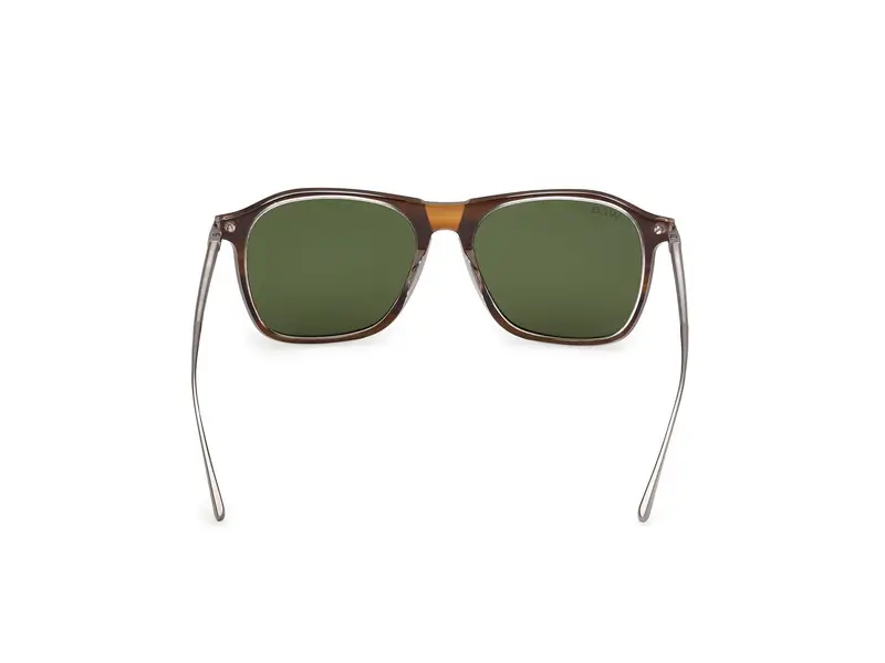 Web Unisex WE0386 56N Occhiali da sole Acetato Havana Verde Squadrata Normale miniatura 3