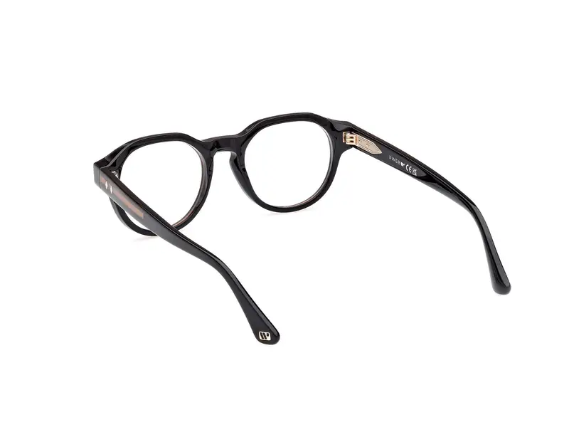 Web Unisex WE5421 1 Montature da vista Acetato Nero Rotonda Normale miniatura 3