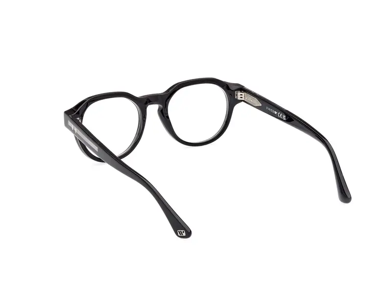 Web Unisex WE5421 5 Montature da vista Acetato Nero Rotonda Normale miniatura 3