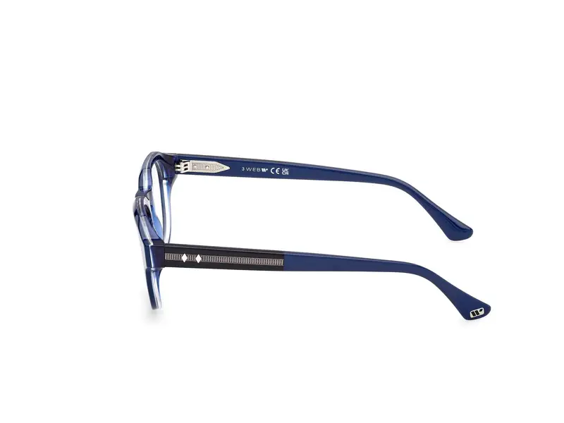 Web Unisex WE5421 92 Montature da vista Acetato Blu Rotonda Normale miniatura 2