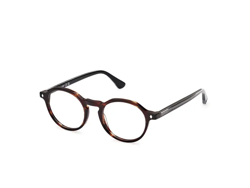 Web Unisex WE5440 52 Montature da vista Acetato Havana  Rotonda Normale