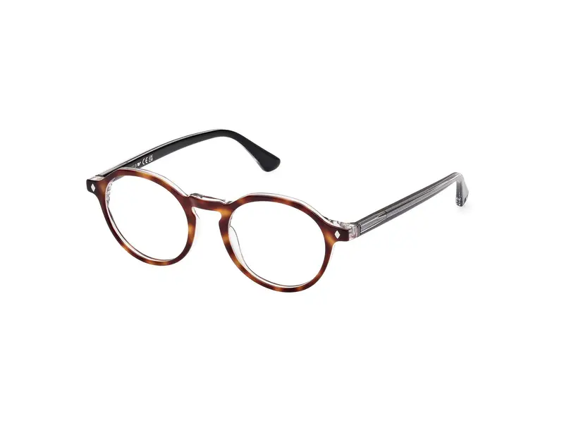 Web Unisex WE5440 56 Montature da vista Acetato Havana  Rotonda Normale