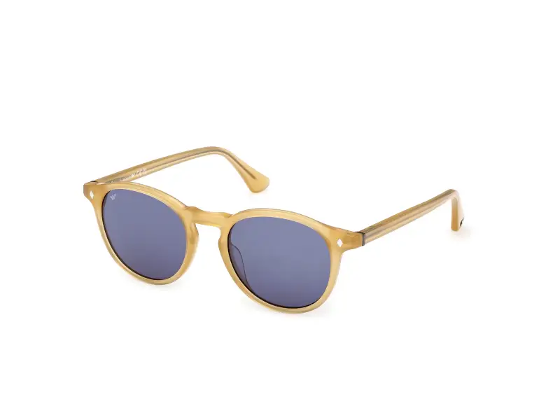 Unisex Web WE0328 41V Occhiali da sole Acetato Giallo Blu Rotonda Normale