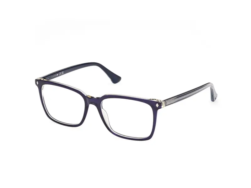 Web Uomo WE5401 90 Montature da vista Acetato Blu  Squadrata Normale