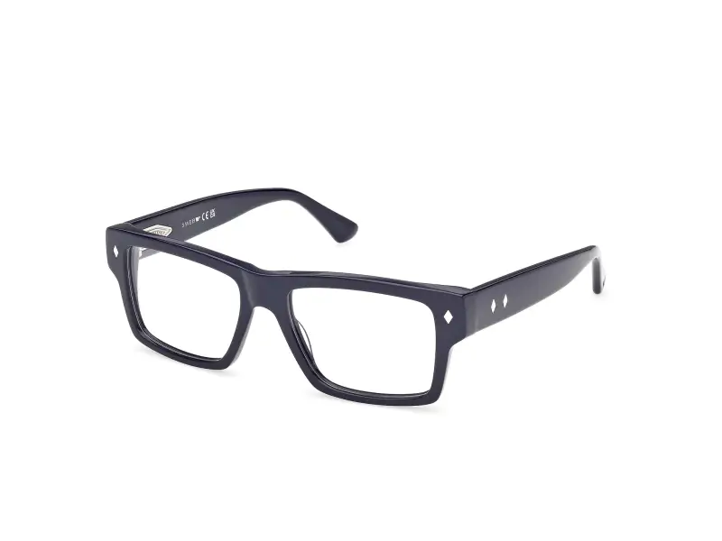 Uomo WE5415 090 Montature da vista Acetato Blu Squadrata Normale