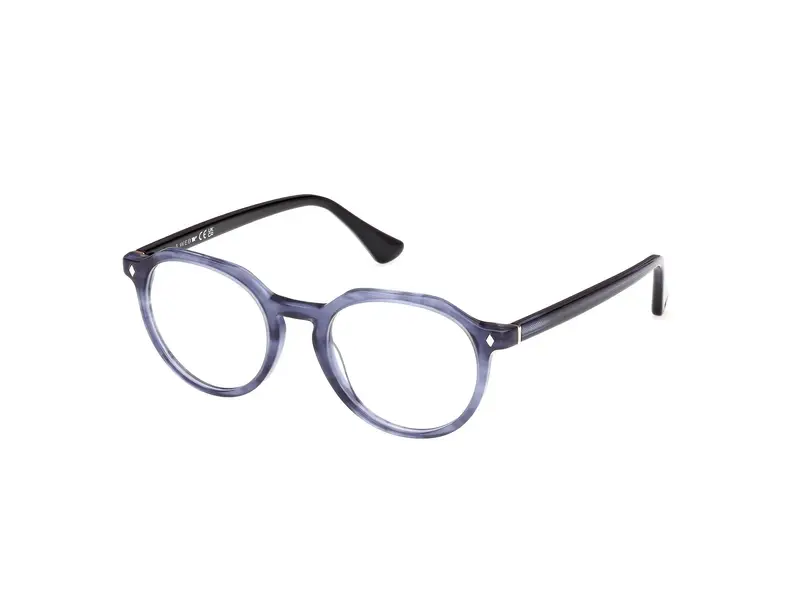 Web Uomo WE5427 92 Montature da vista Acetato Blu  Rotonda Normale