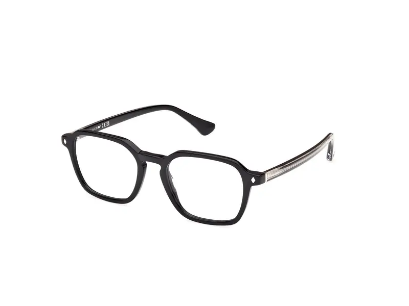 Web Uomo WE5428 1 Montature da vista Acetato Nero  Geometrica Normale
