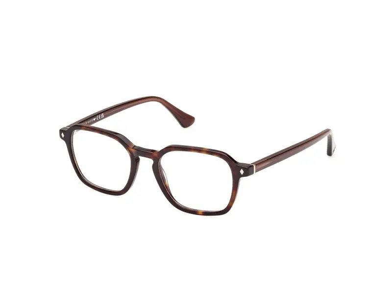 Web Uomo WE5428 56 Montature da vista Acetato Havana  Geometrica Normale