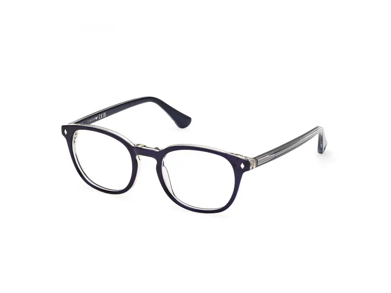 Web Uomo WE5441 92 Montature da vista Acetato Blu  Rotonda Normale
