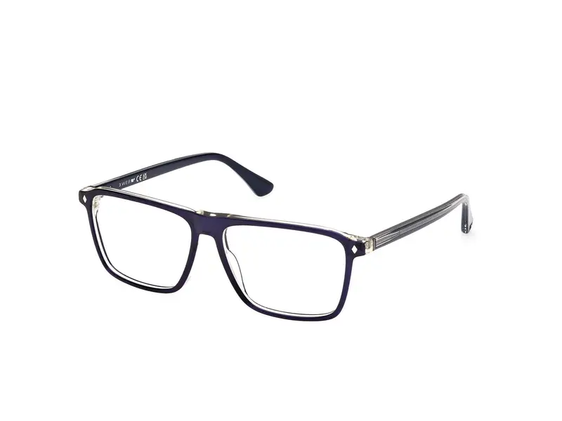 Web Uomo WE5442 92 Montature da vista Acetato Blu  Squadrata Normale