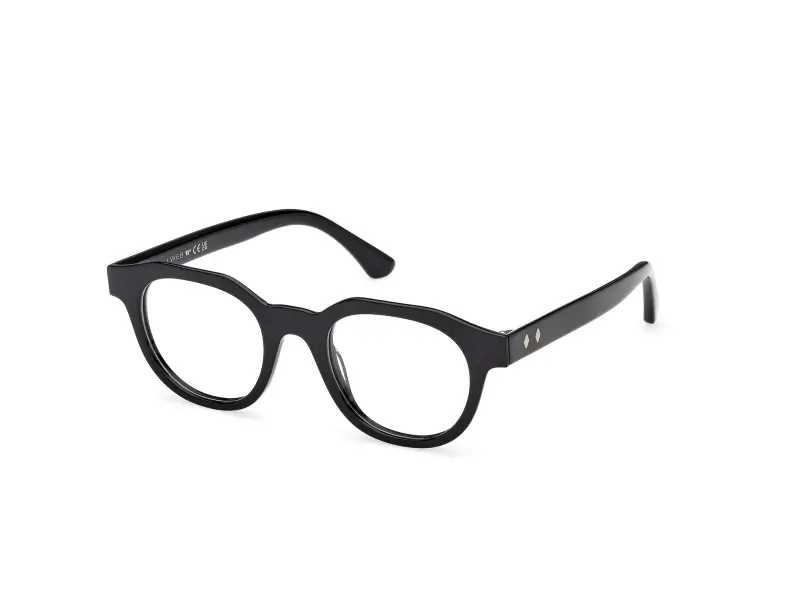Uomo WE5461 001 Montature da vista Acetato Nero Rotonda Normale