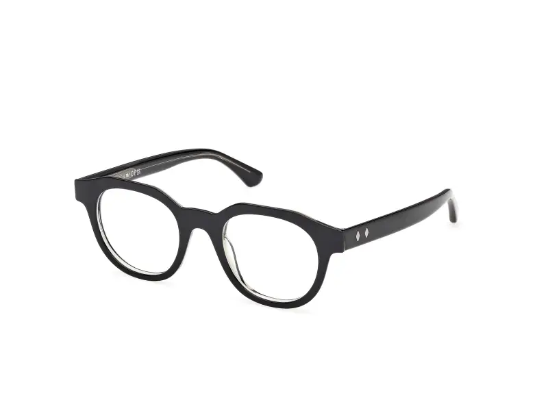 Uomo WE5461 005 Montature da vista Acetato Nero Rotonda Normale