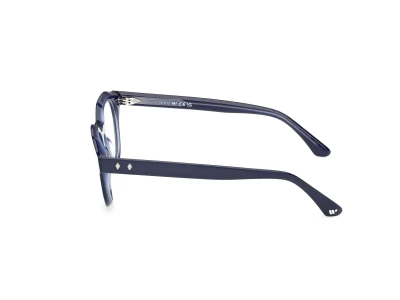 Uomo WE5461 092 Montature da vista Acetato Blu Rotonda Normale miniatura 3