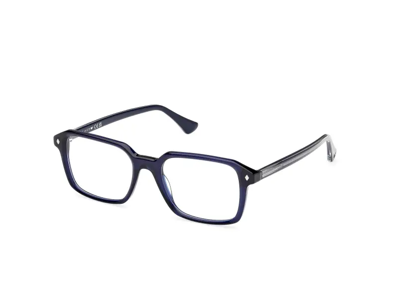 Uomo WE5463 092 Montature da vista Acetato Blu Squadrata Normale