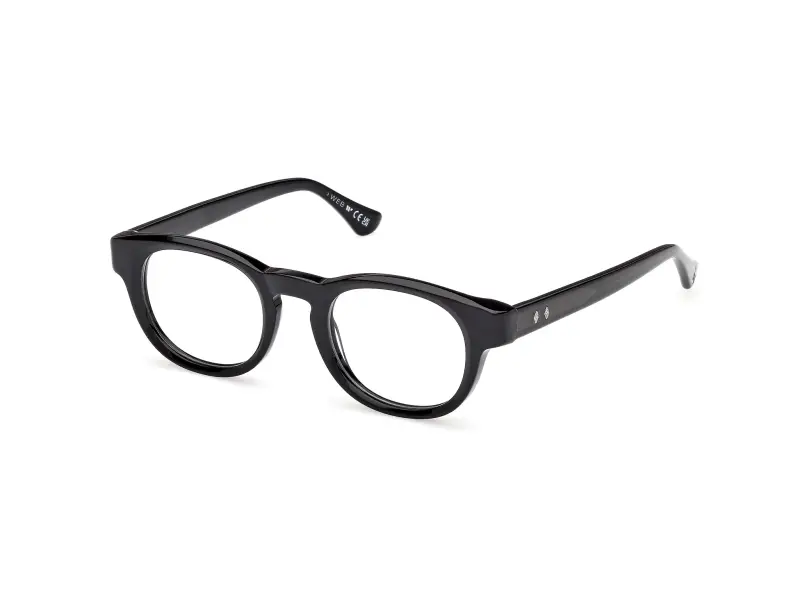 Uomo WE5465 001 Montature da vista Acetato Nero Rotonda Normale