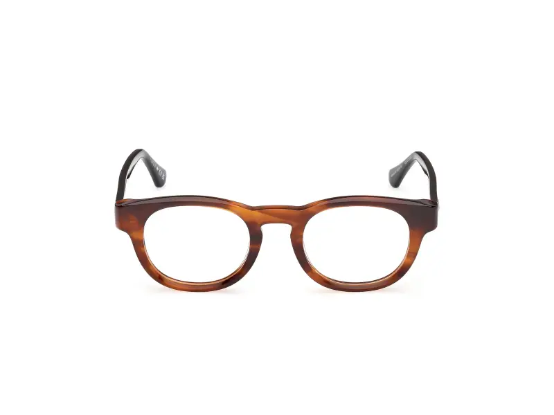 Uomo WE5465 047 Montature da vista Acetato Marrone Rotonda Normale miniatura 2