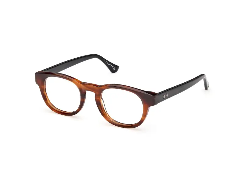 Uomo WE5465 047 Montature da vista Acetato Marrone Rotonda Normale