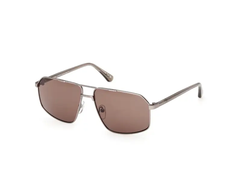 Uomo Web WE0395 15E Occhiali da sole Grigio Marrone Squadrata Normale