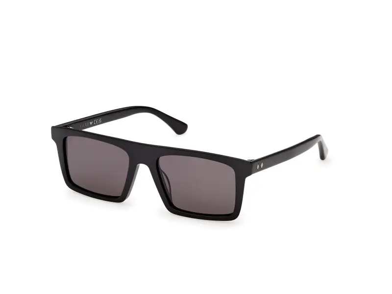 Uomo Web WE0397 01A Occhiali da sole Acetato Nero Fumo Squadrata Normale