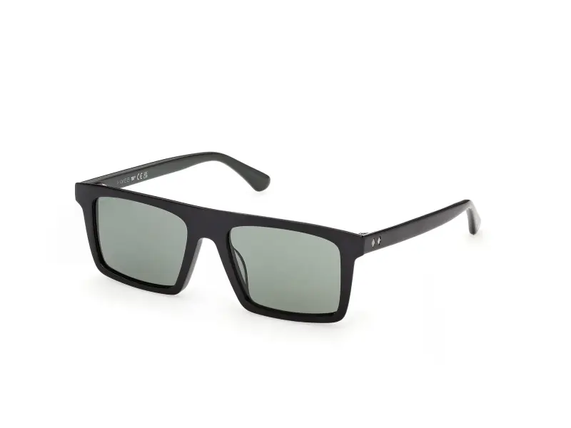 Uomo Web WE0397 05N Occhiali da sole Acetato Nero Verde Squadrata Normale