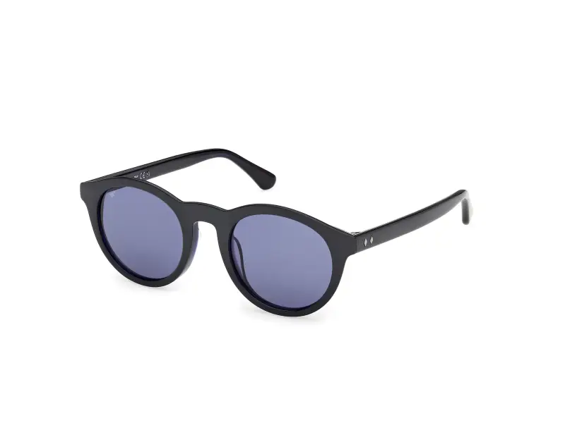 Uomo Web WE0398 92V Occhiali da sole Acetato Blu Blu Rotonda Normale
