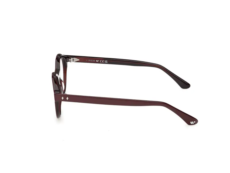 Uomo Web WE5472 071 Montature da vista Acetato Bordeaux Rotonda Normale miniatura 3
