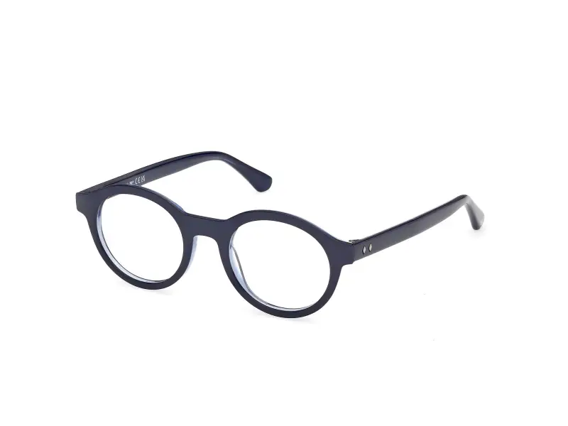 Uomo Web WE5472 092 Montature da vista Acetato Blu Rotonda Normale