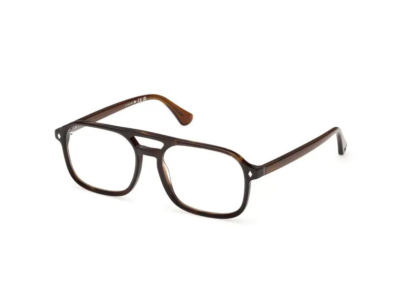 Uomo Web WE5473 052 Montature da vista Acetato Havana Squadrata Normale