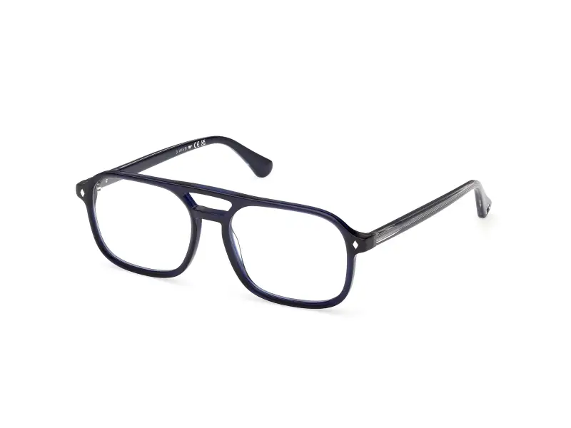 Uomo Web WE5473 092 Montature da vista Acetato Blu Squadrata Normale