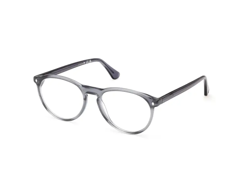 Uomo Web WE5474 090 Montature da vista Acetato Blu Rotonda Normale
