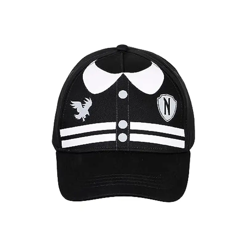 Wednesday Mercoledì Cappello Bambino, 20 x 14 cm, Nero Varsity miniatura 2