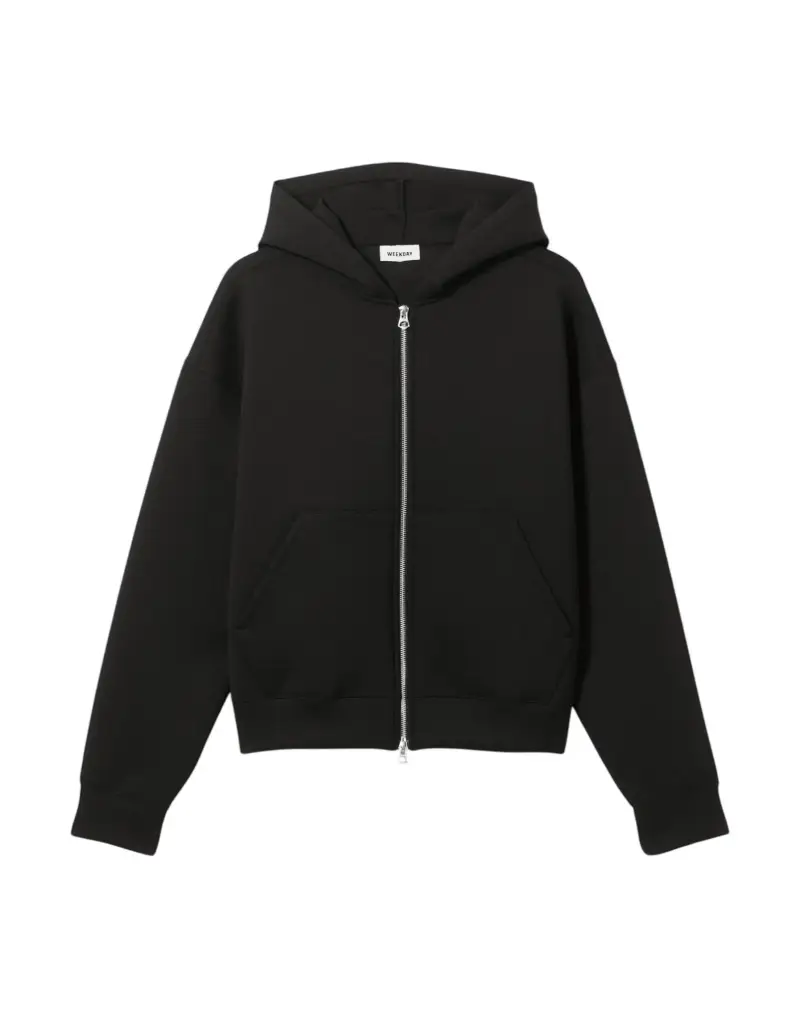 Scuba Simon zip hoodie felpa con cappuccio e zip unisex - Black XS