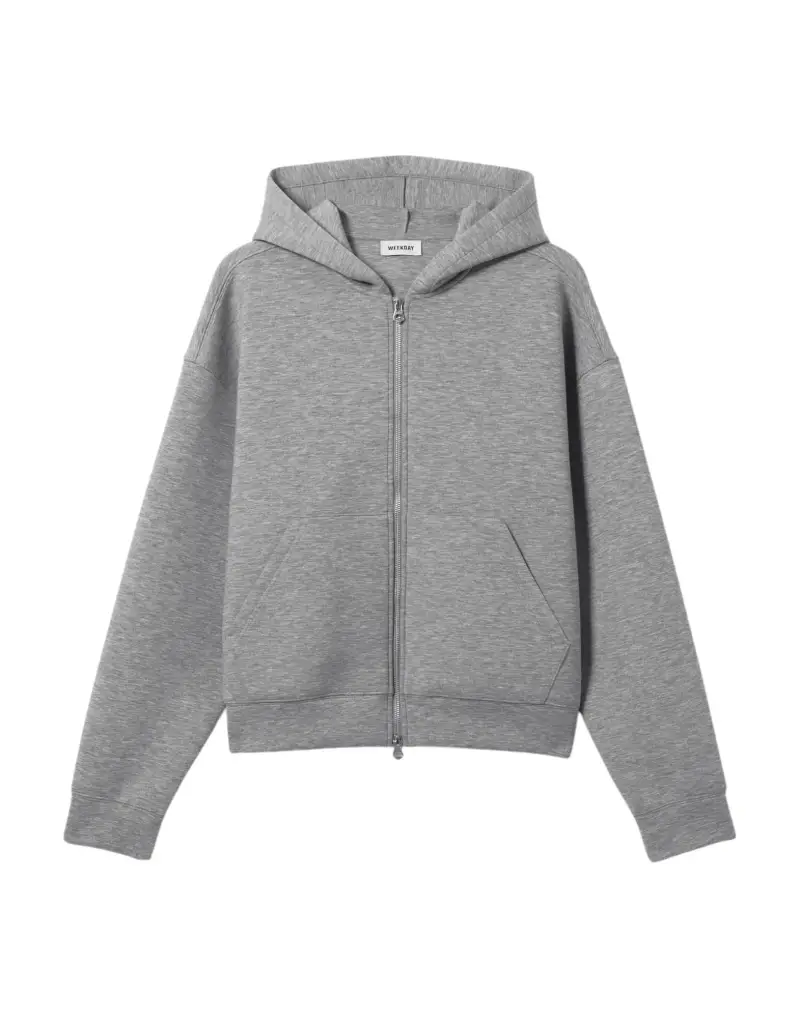 Scuba Simon zip hoodie felpa con cappuccio e zip unisex - Grey melange XL