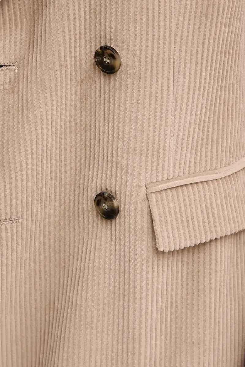 blazer con aggiunta di lana KATANGA colore beige 2525046062600 miniatura 5