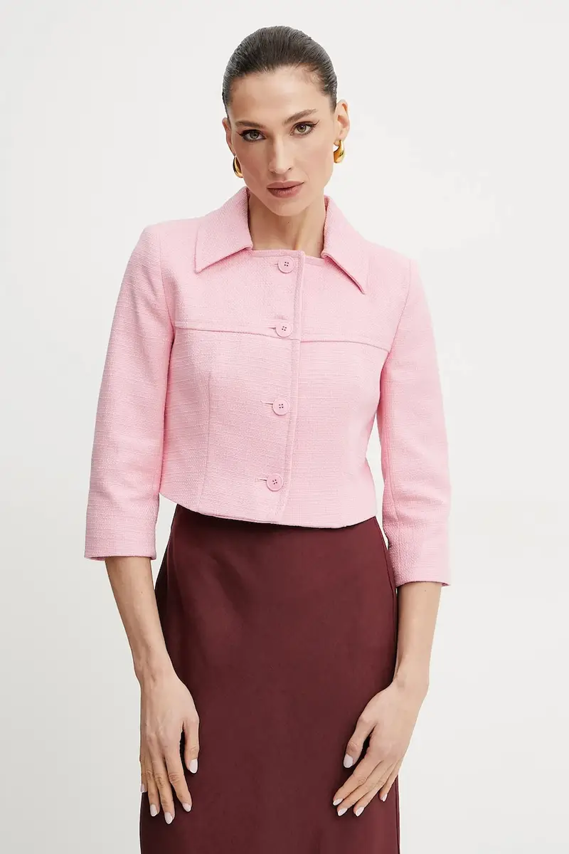 blazer in cotone colore rosa 2515041016600