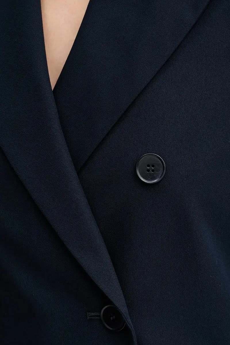 blazer in cotone TAPPETO colore blu navy 2525046061600 miniatura 5