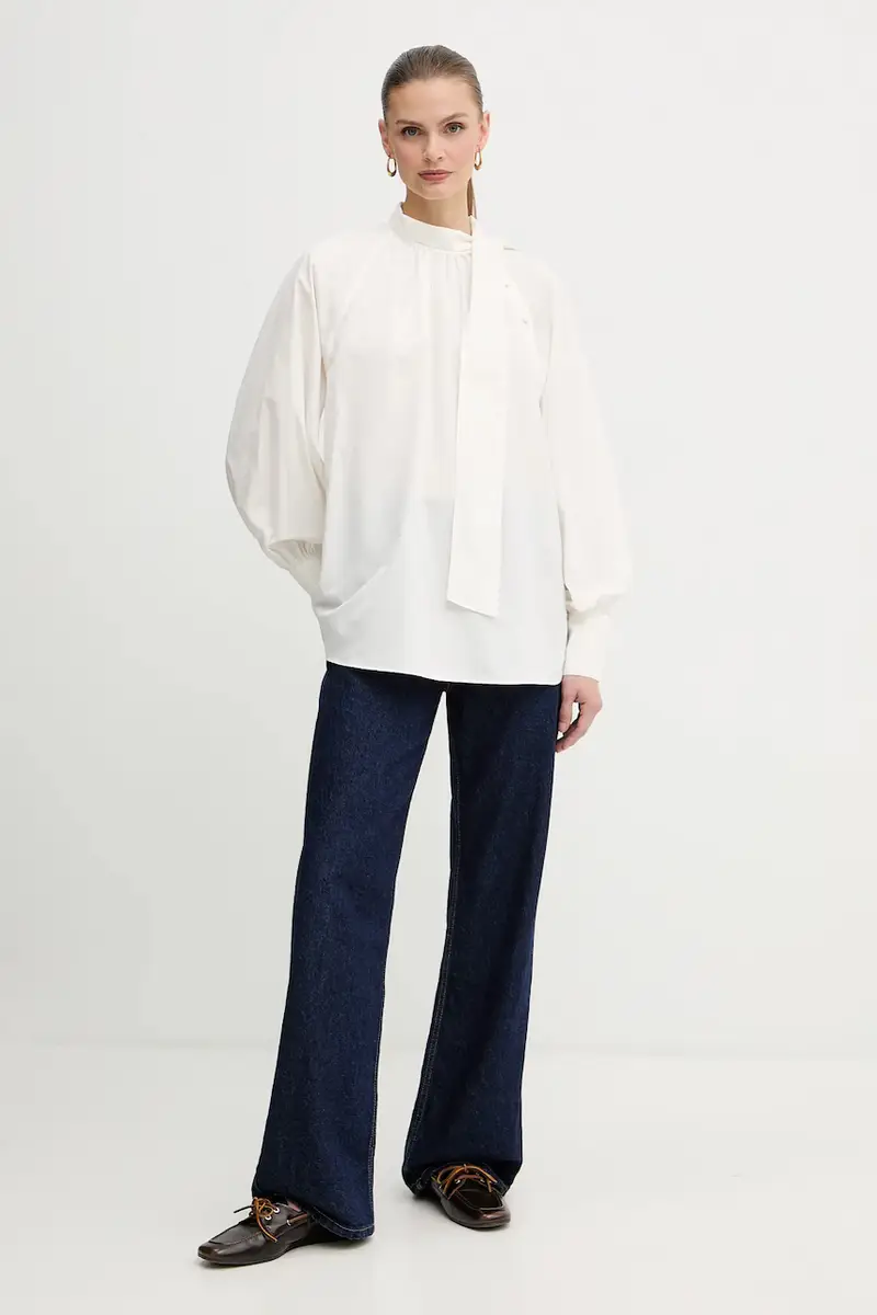 camicetta in cotone BURGOS Beige miniatura 2