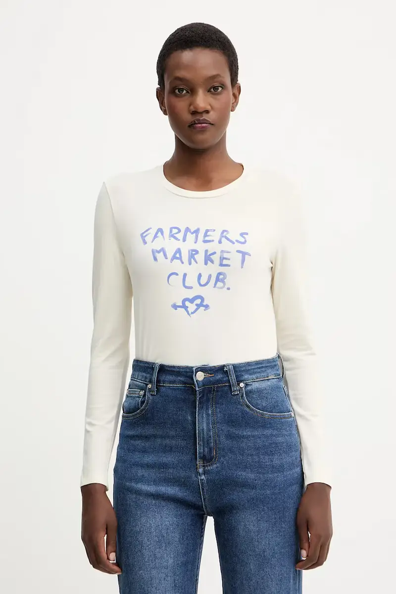 camicia a maniche lunghe ALIAS colore beige 2525946042600