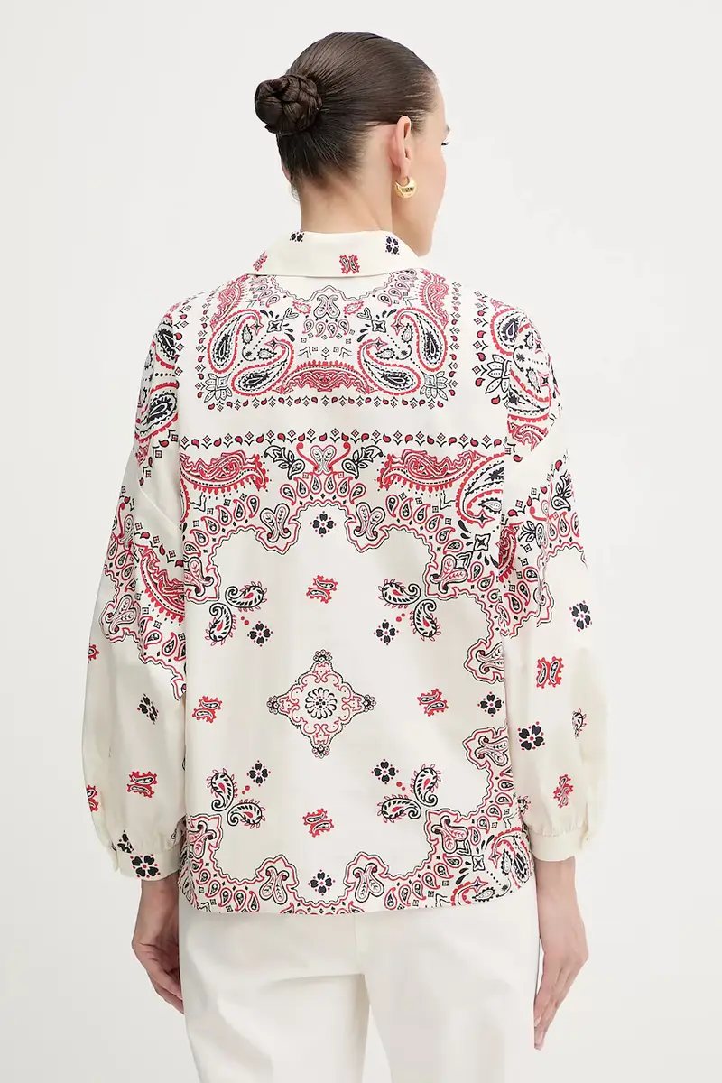 camicia in cotone ADDA donna colore beige 2525116021600 miniatura 3