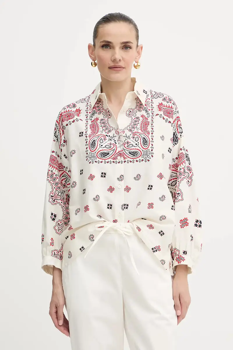 camicia in cotone ADDA donna colore beige 2525116021600