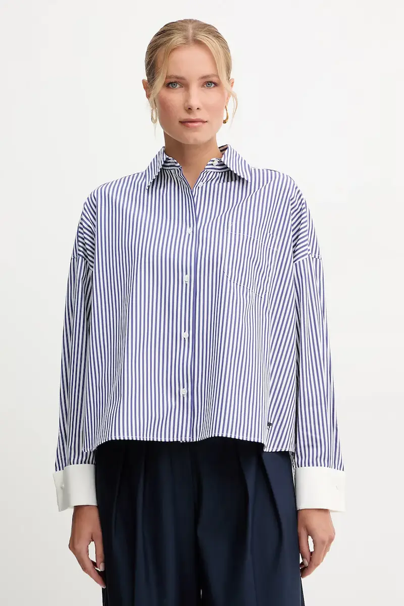camicia in cotone ARTURO donna colore blu navy 2525116042600