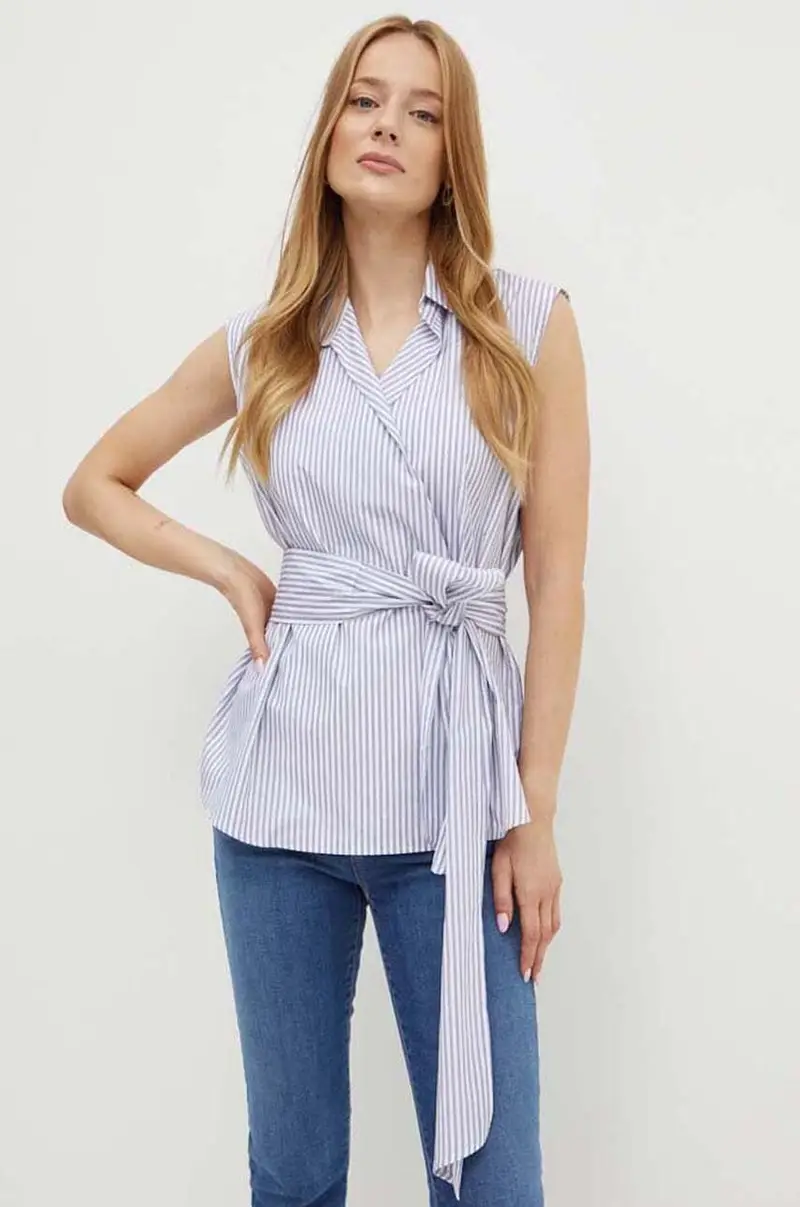 camicia in cotone donna colore bianco 2425116121600