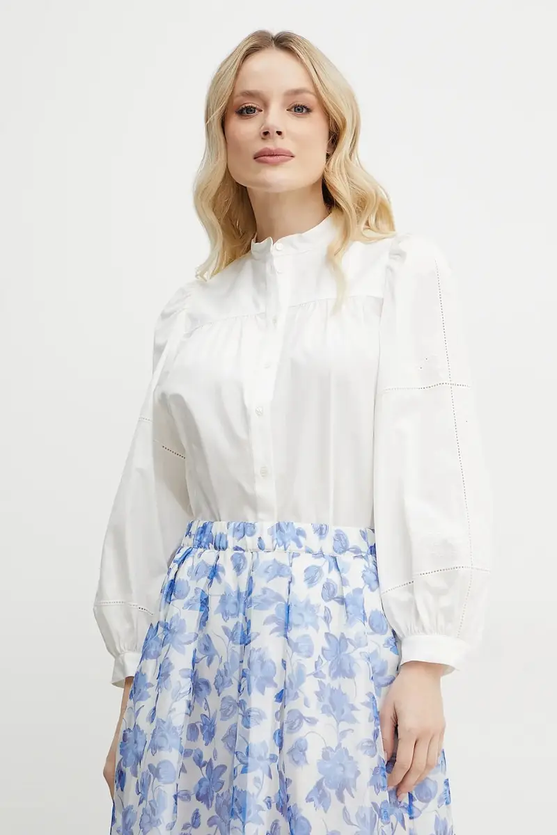 camicia in cotone donna colore bianco 2515111111600