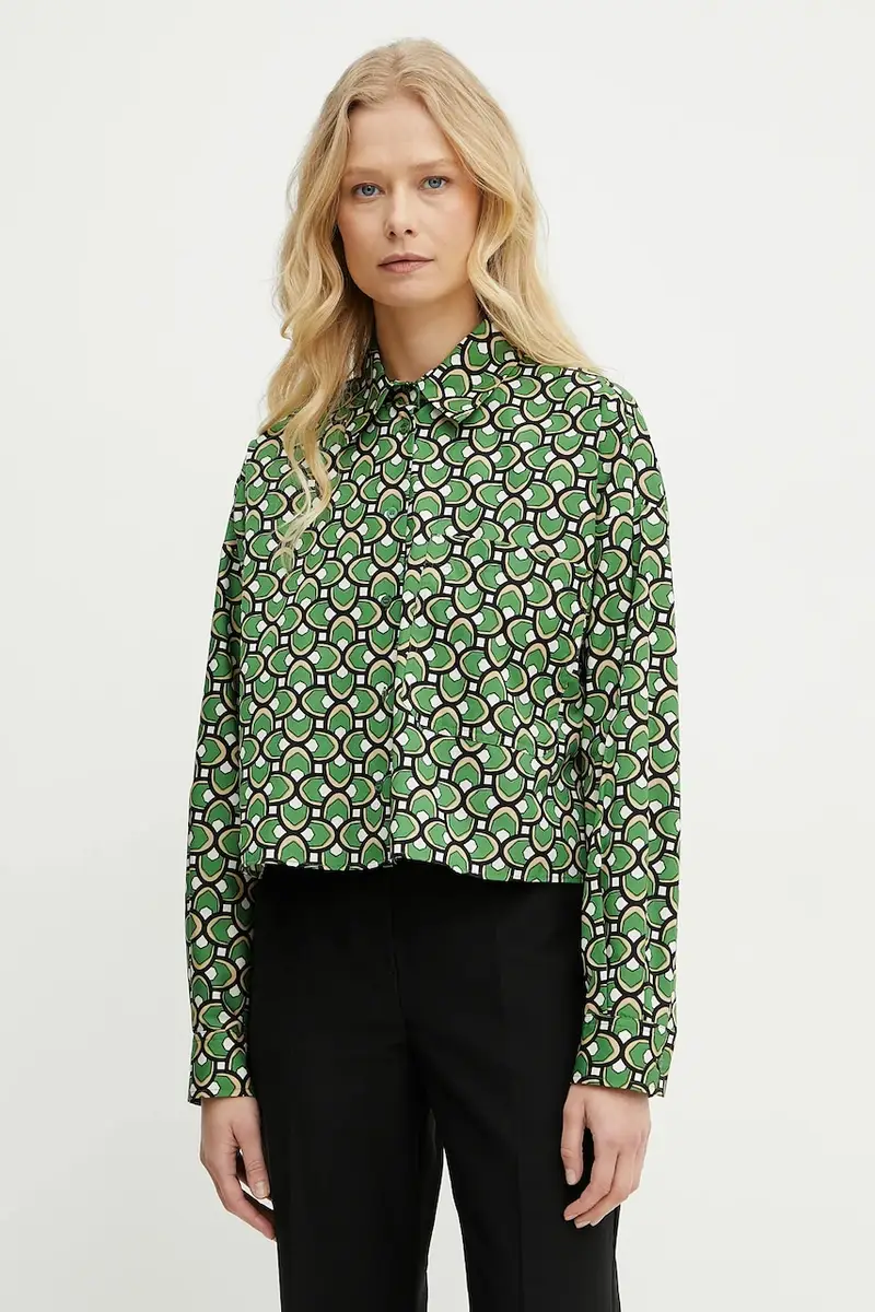 camicia in cotone donna colore verde 2515111112600