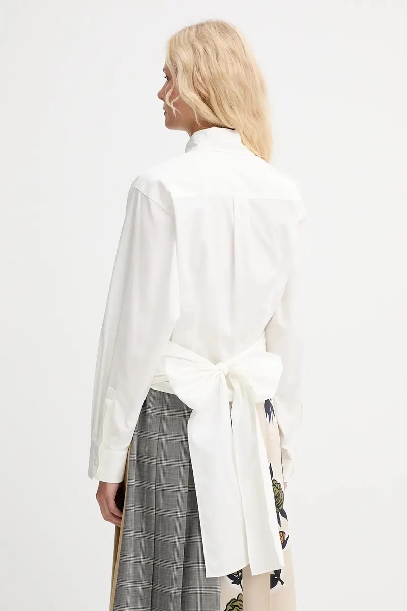 camicia in cotone FRESCO donna colore beige 2525116072600 miniatura 3